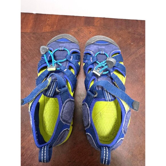 KEEN Kids Sea camp II CNX Waterproof Sport Sandals Navy Blue & Yellow Size 2 - Picture 5 of 9